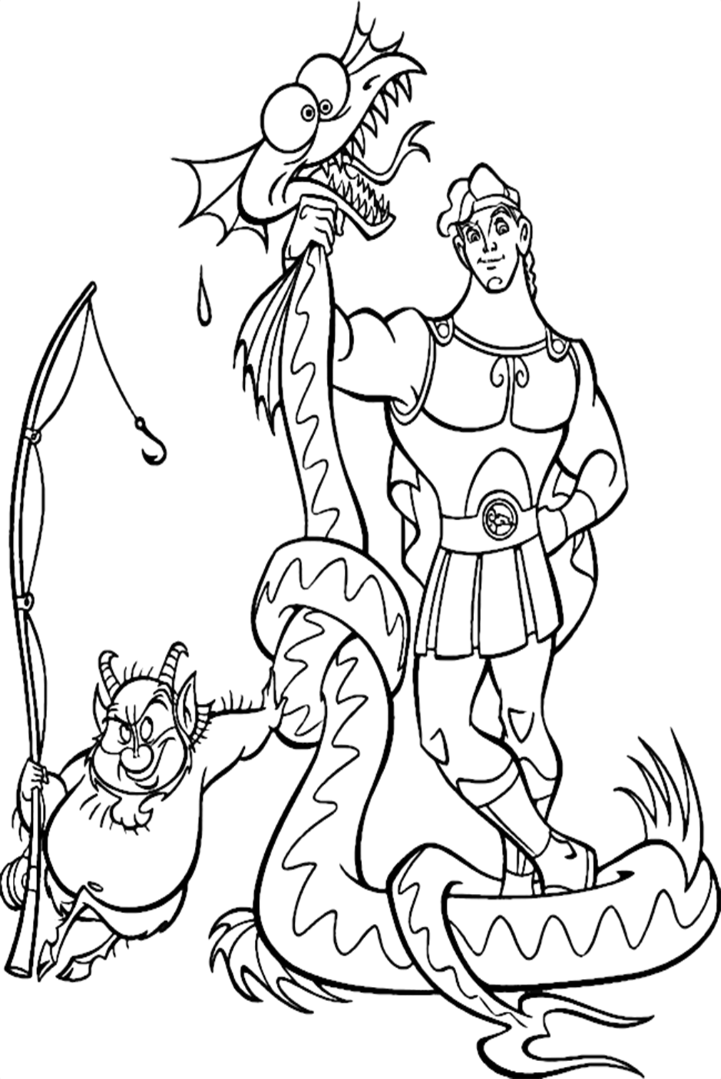 Hydra Coloring Page For Kids