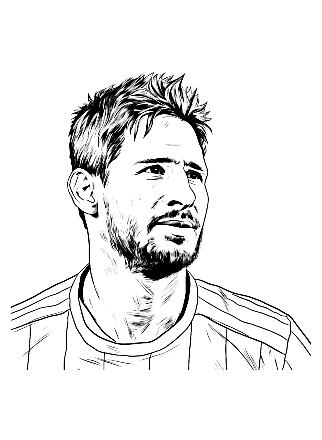 Lionel Messi Pictures Coloring Pages