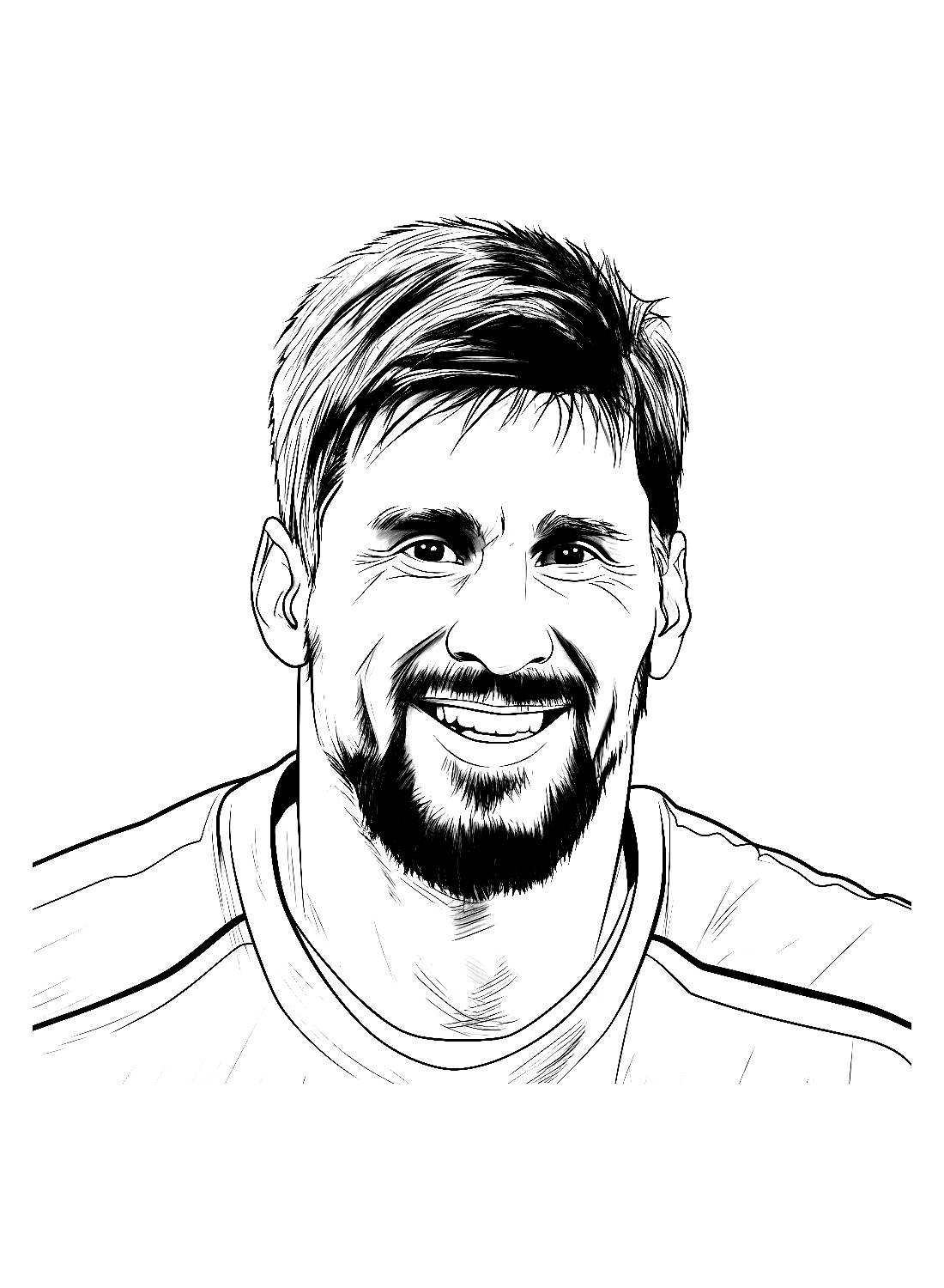 Lionel Messi Wins Coloring Pages