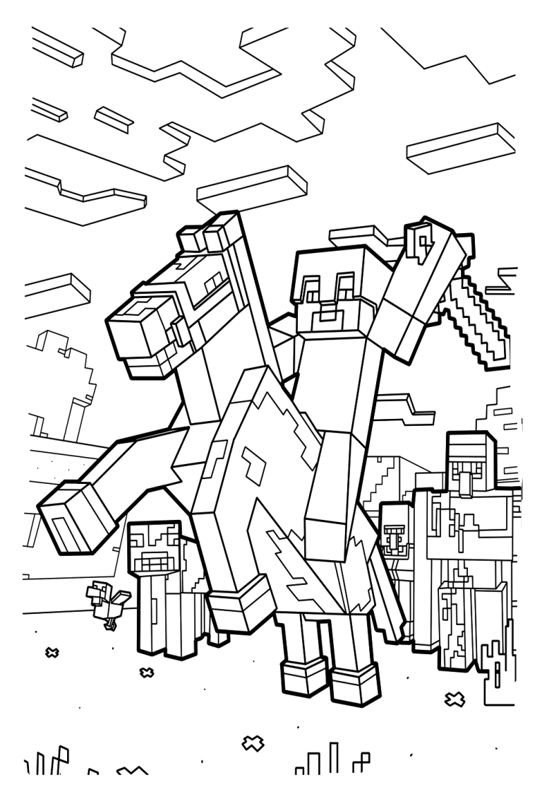100 Free Printable Minecraft Coloring Pages