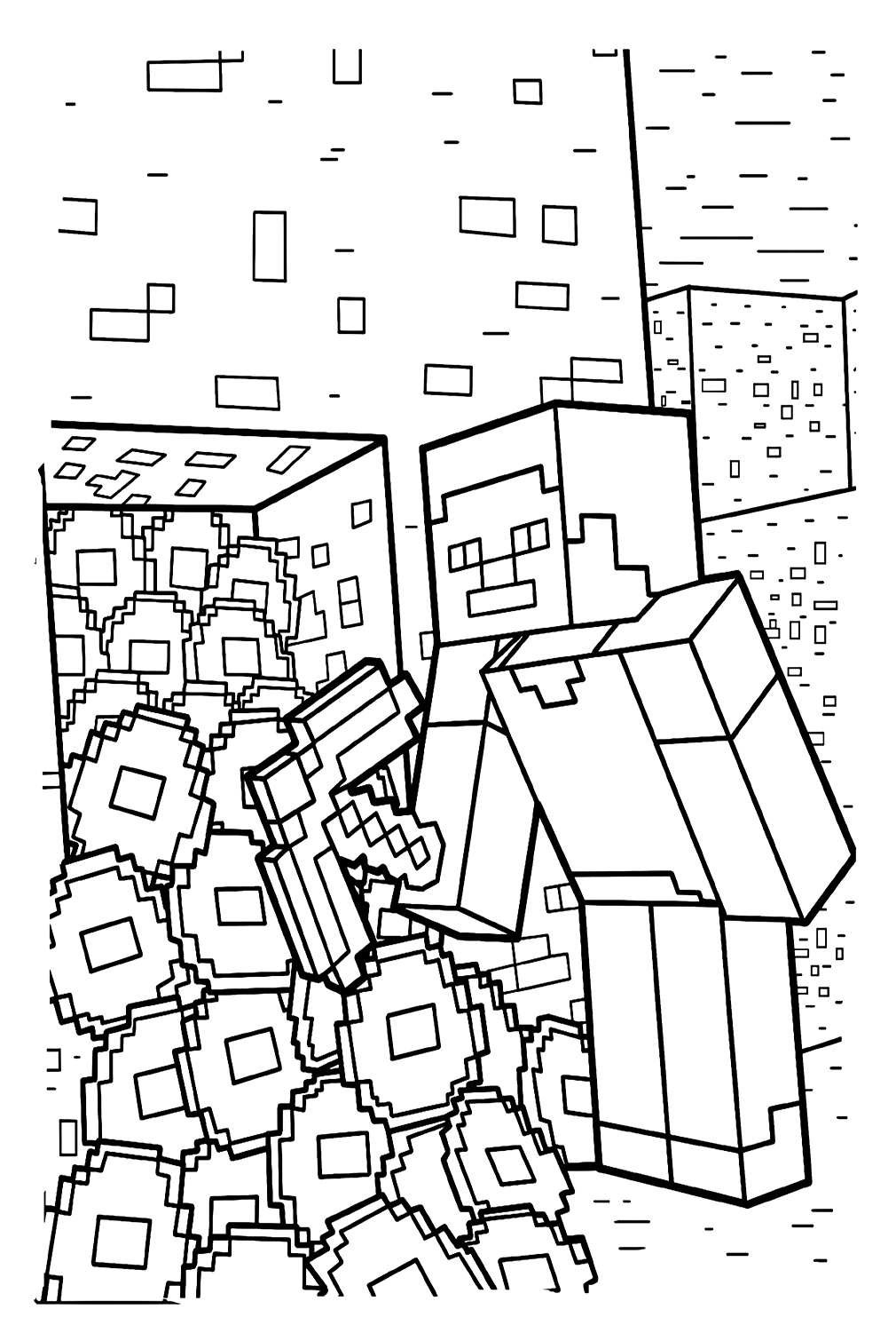 Minecraft Coloring Sheets from Minecraft