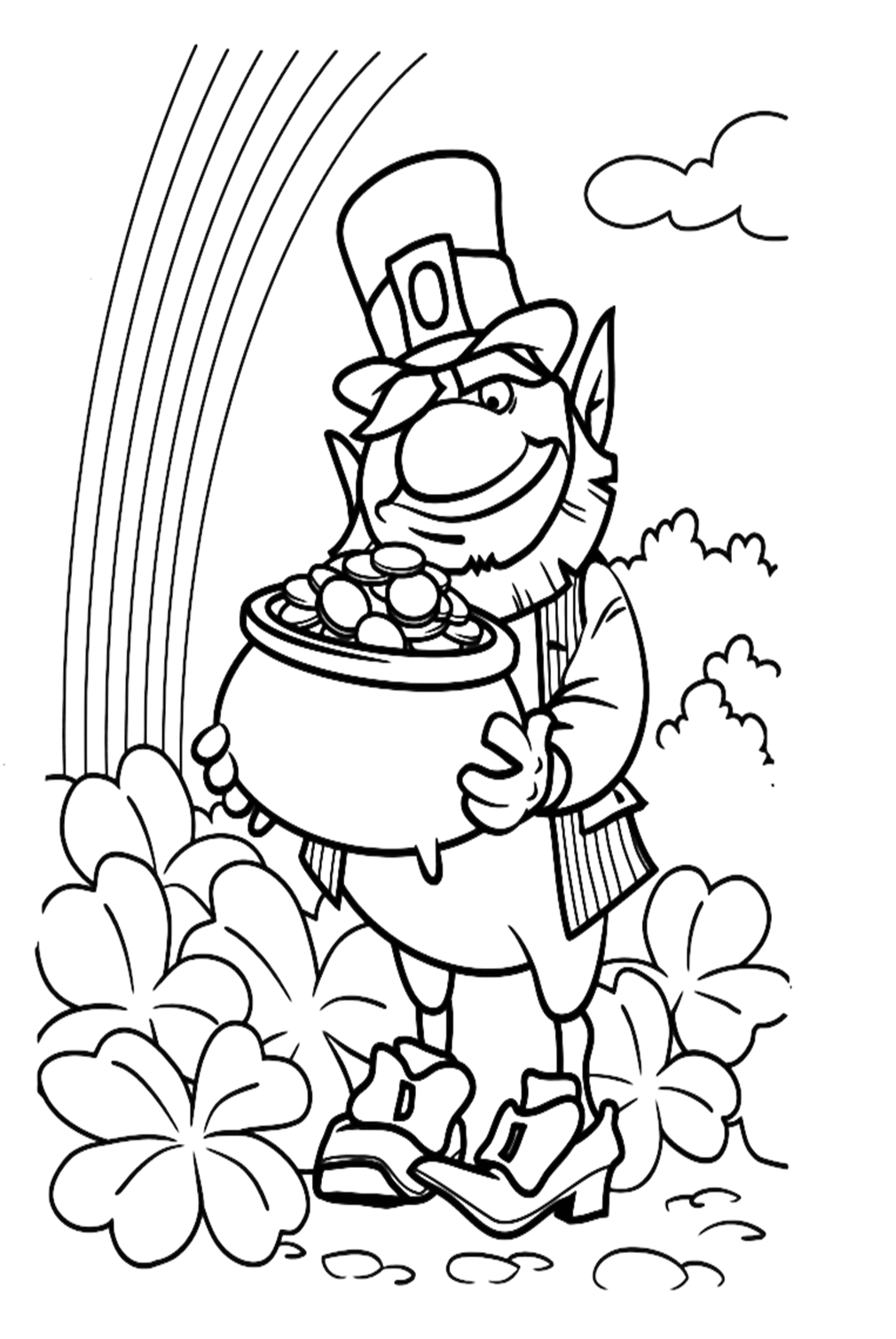 Rainbow Coloring Sheet Printable from Rainbow