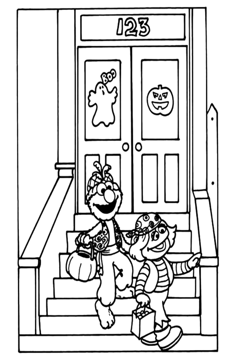 47 Free Printable Trick or Treat Coloring Pages