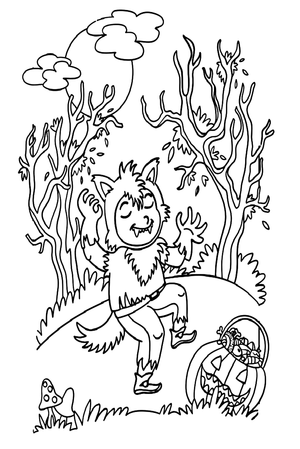 Werewolf Pictures To Color