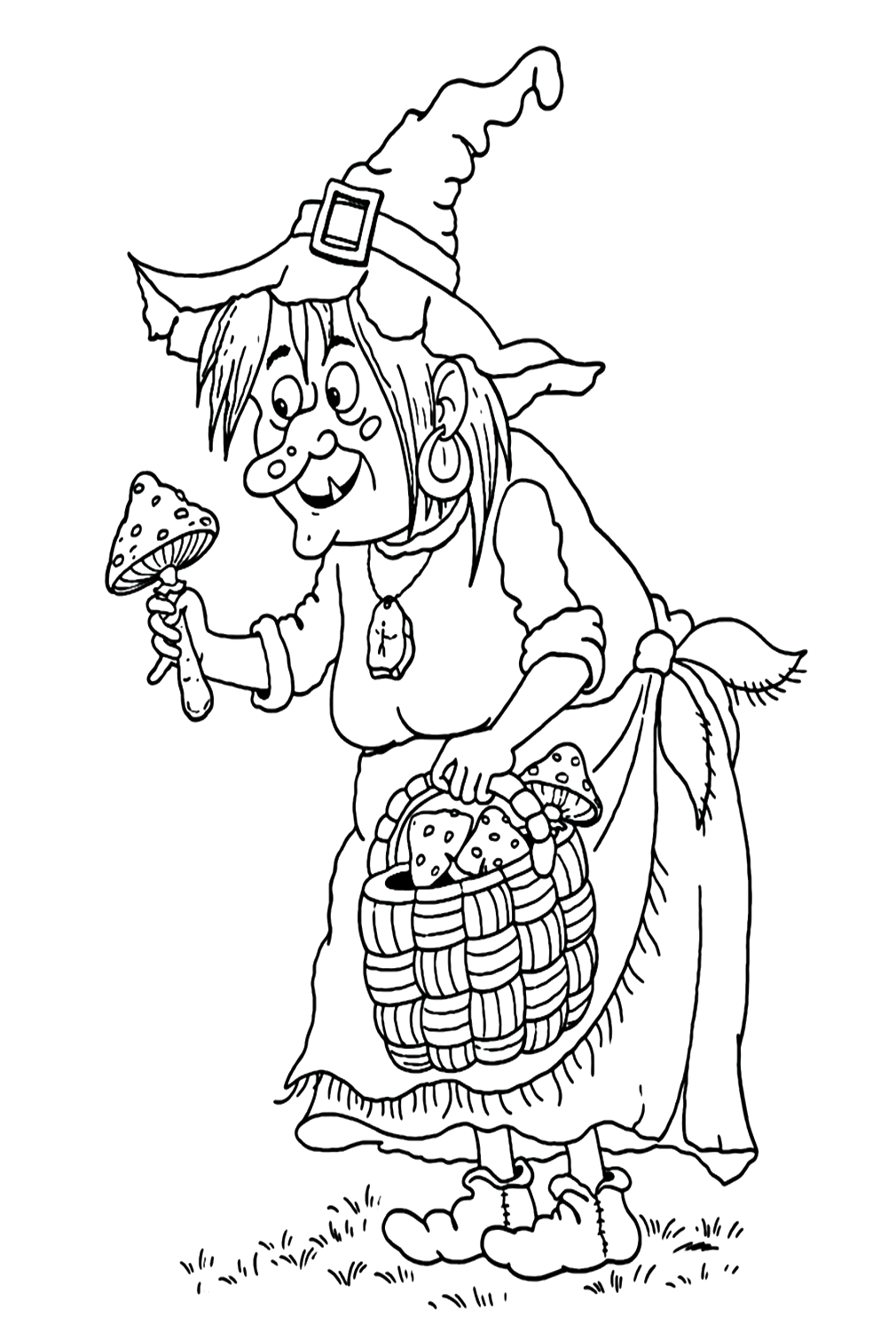 44 Free Printable Witch Coloring Pages
