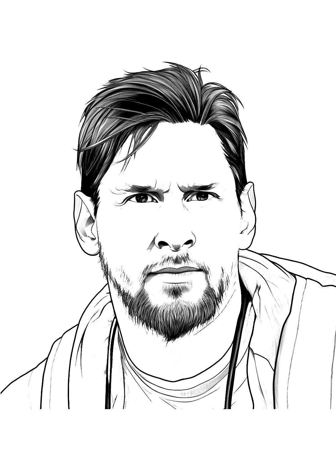 Soccer Star Lionel Messi Coloring Pages