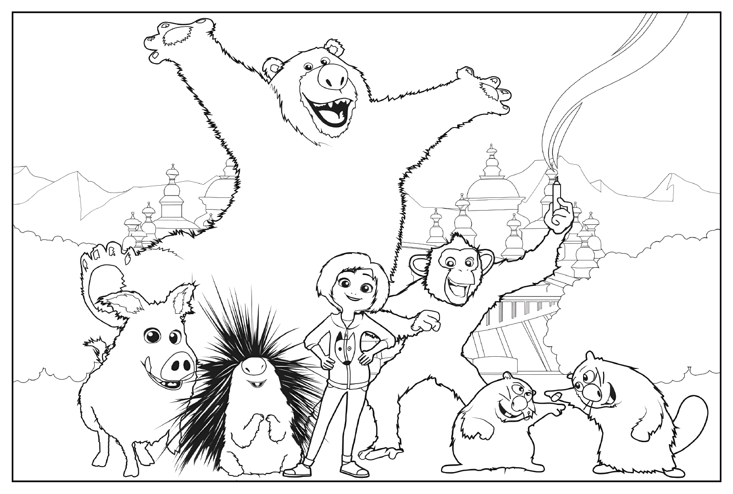 Adventures in Wonder Park Coloring Page to Print from Adventures in Wonder Park
