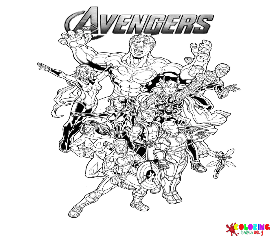 Avengers Coloring Pages - Free Printable Coloring Pages