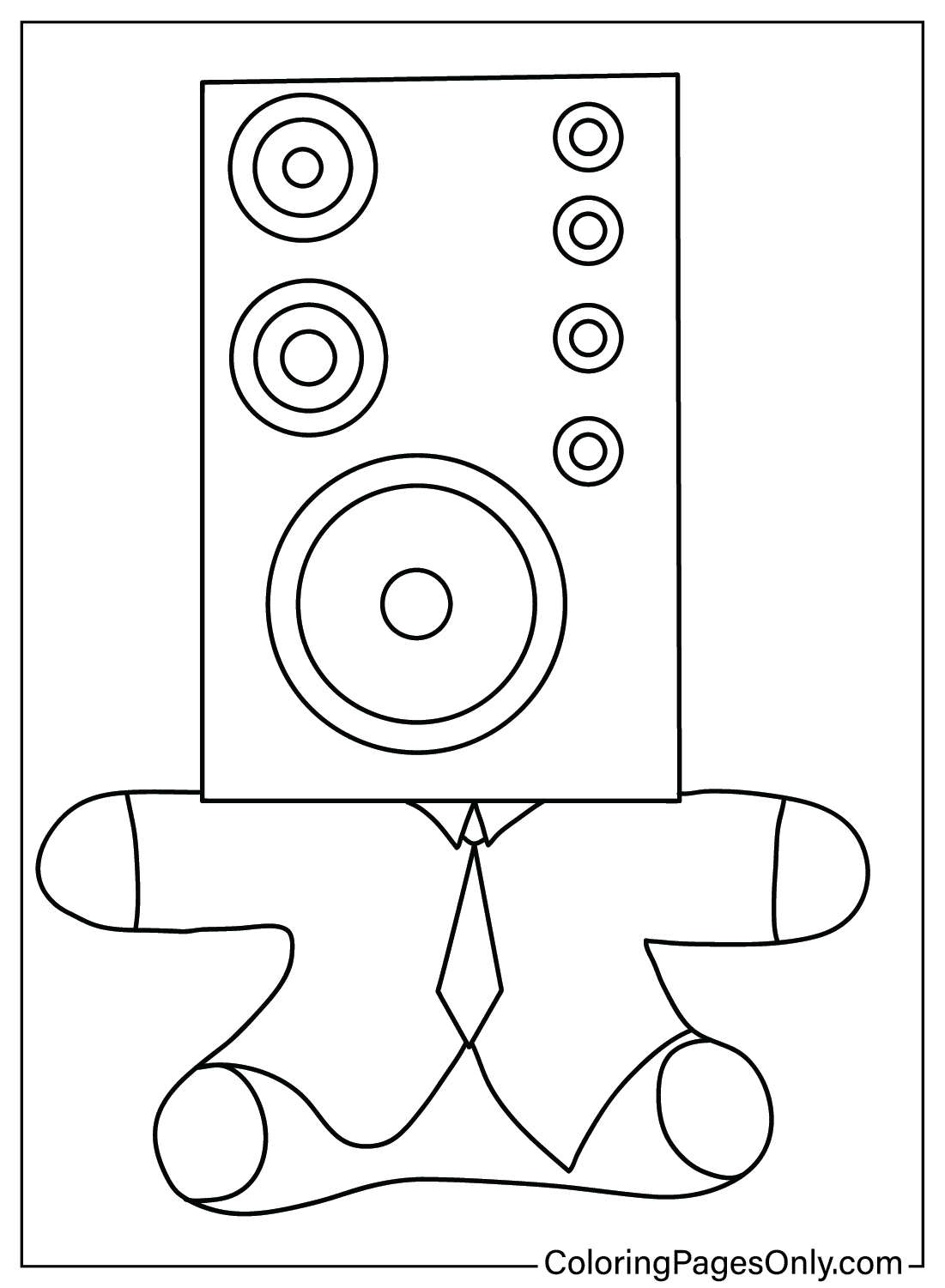 14 Big Speakerman Coloring Pages Free Printable PDF