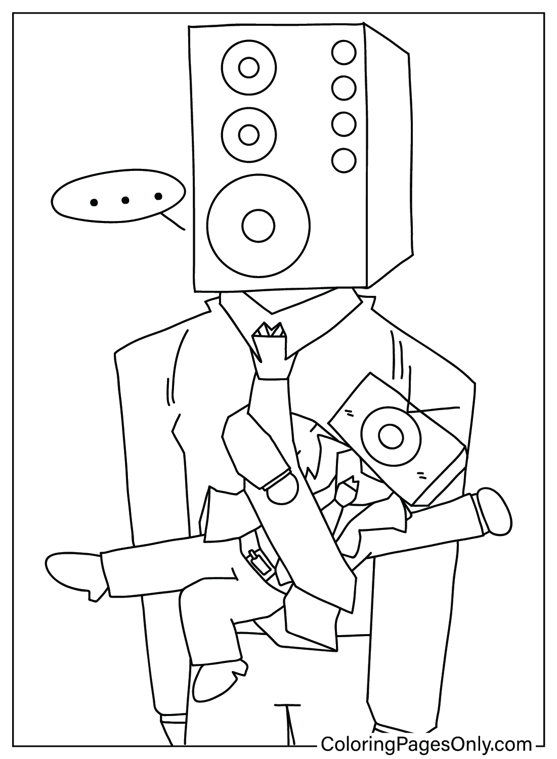 Big Speakerman, Página en color de Speakerman de Big Speakerman