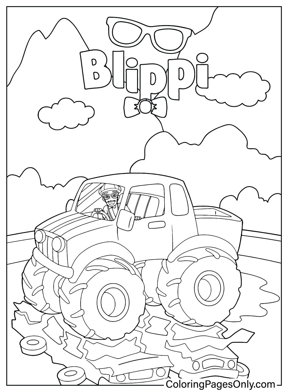Printable Blippi Coloring Pages Prntbl concejomunicipaldechinu gov co