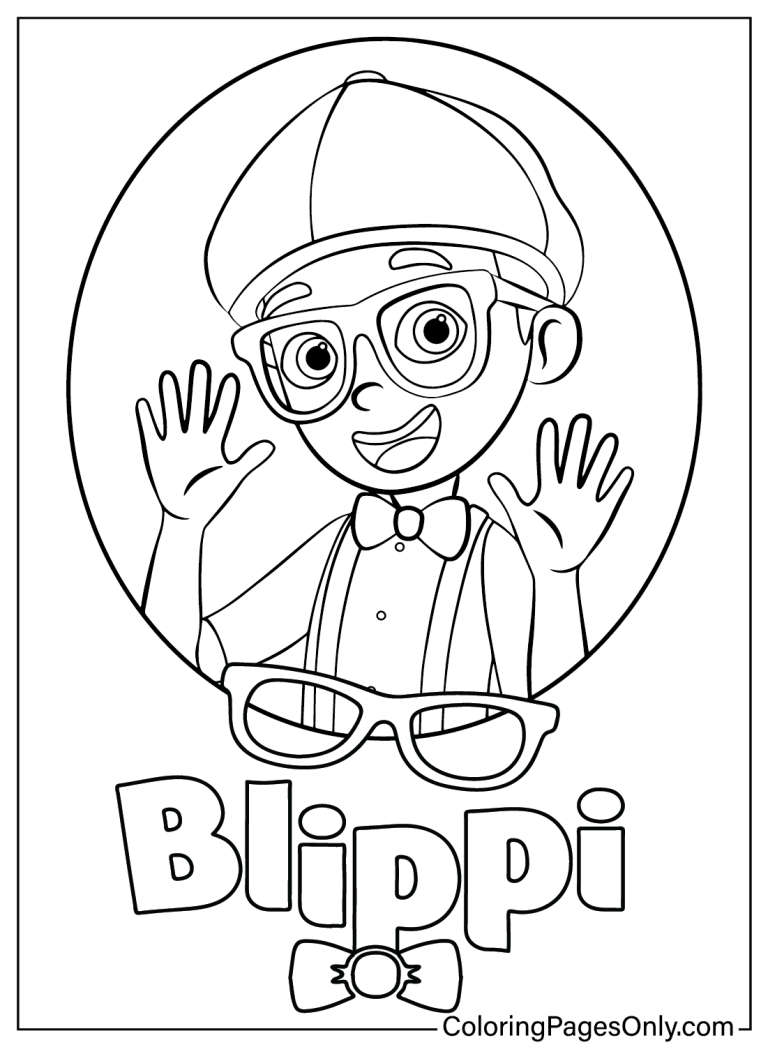 Blippi Coloring Pages - Free Printable Coloring Pages