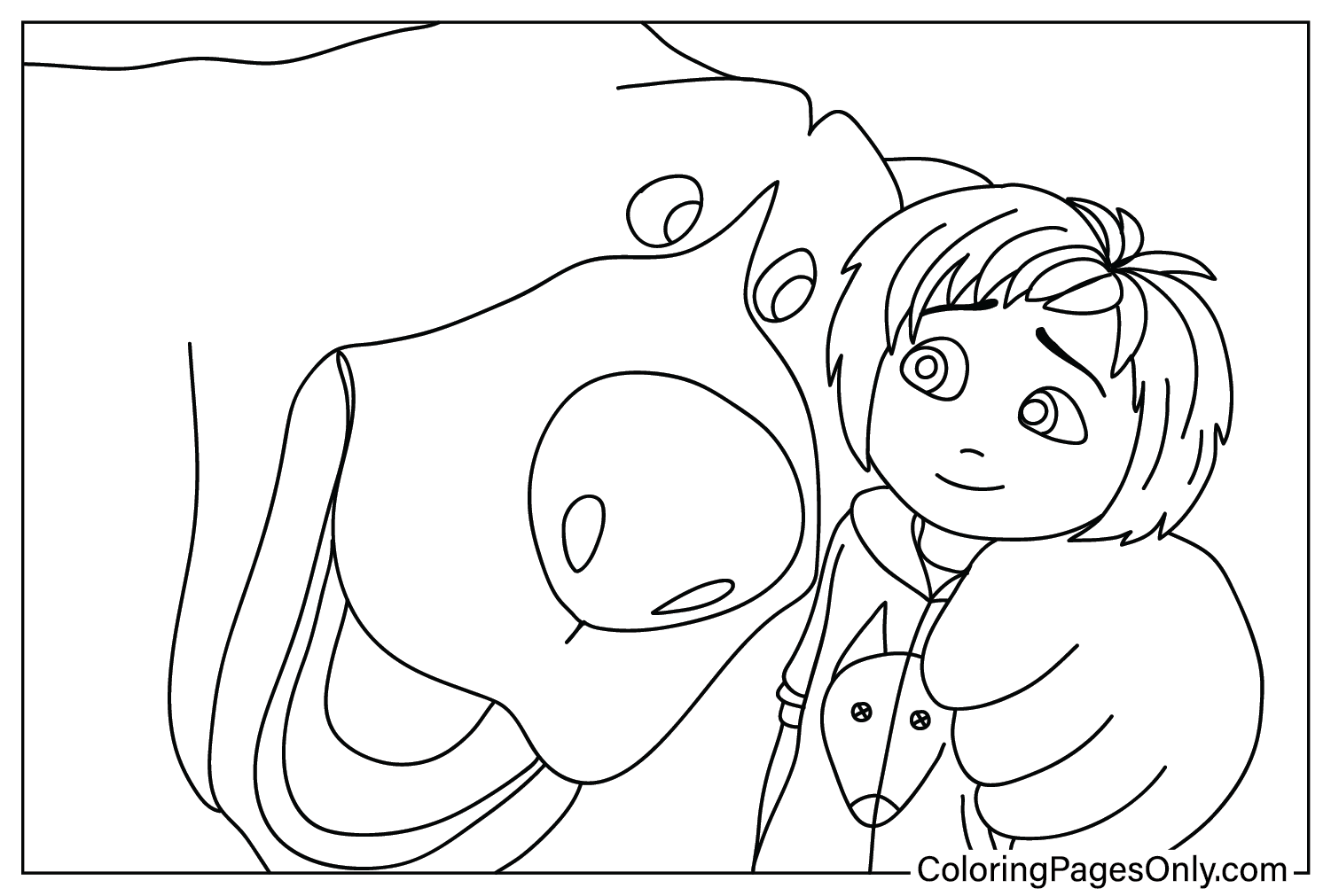 Boomer and June Coloring Page from Adventures in Wonder Park