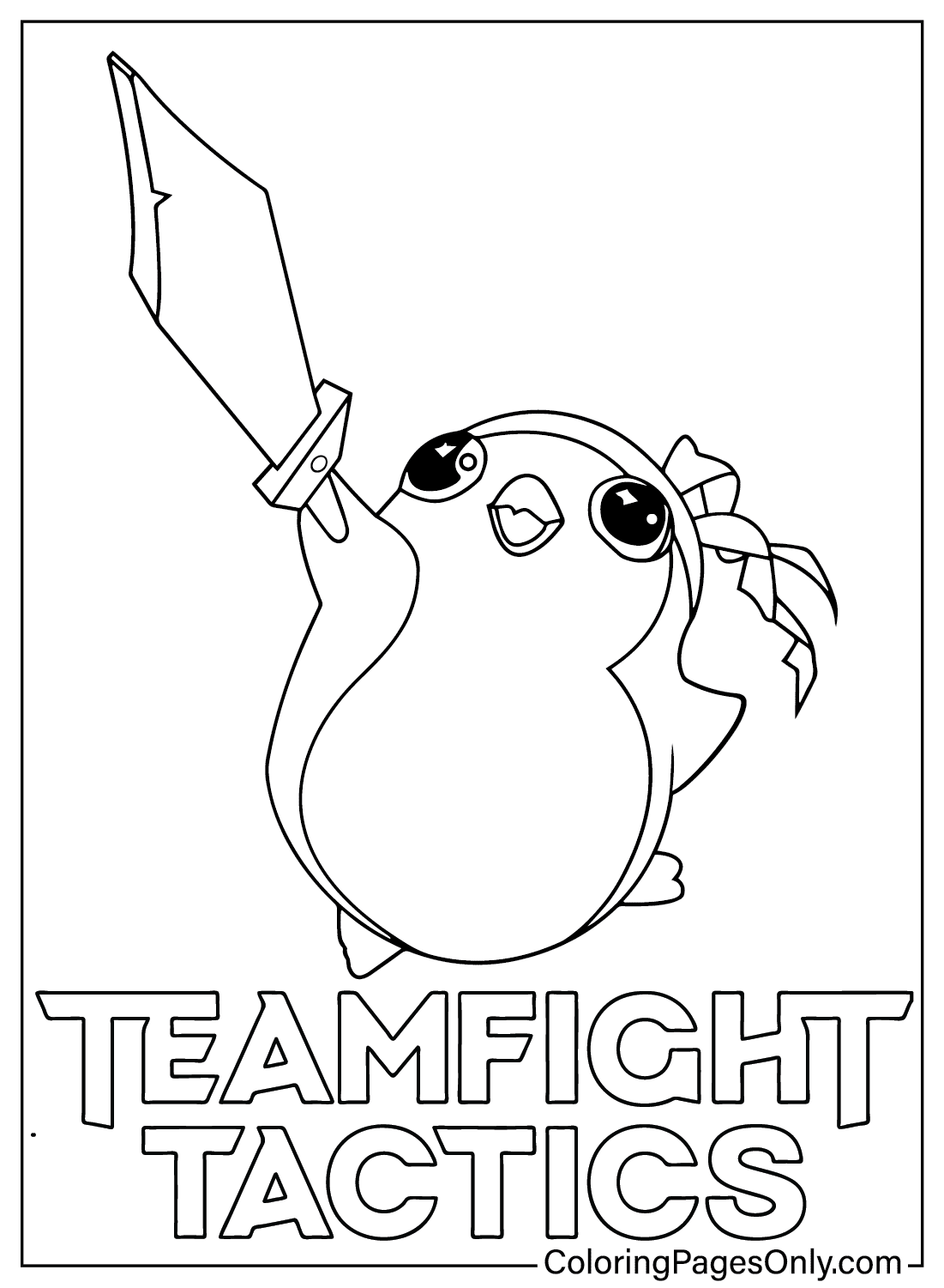 Цветная страница Teamfight Tactics из Teamfight Tactics