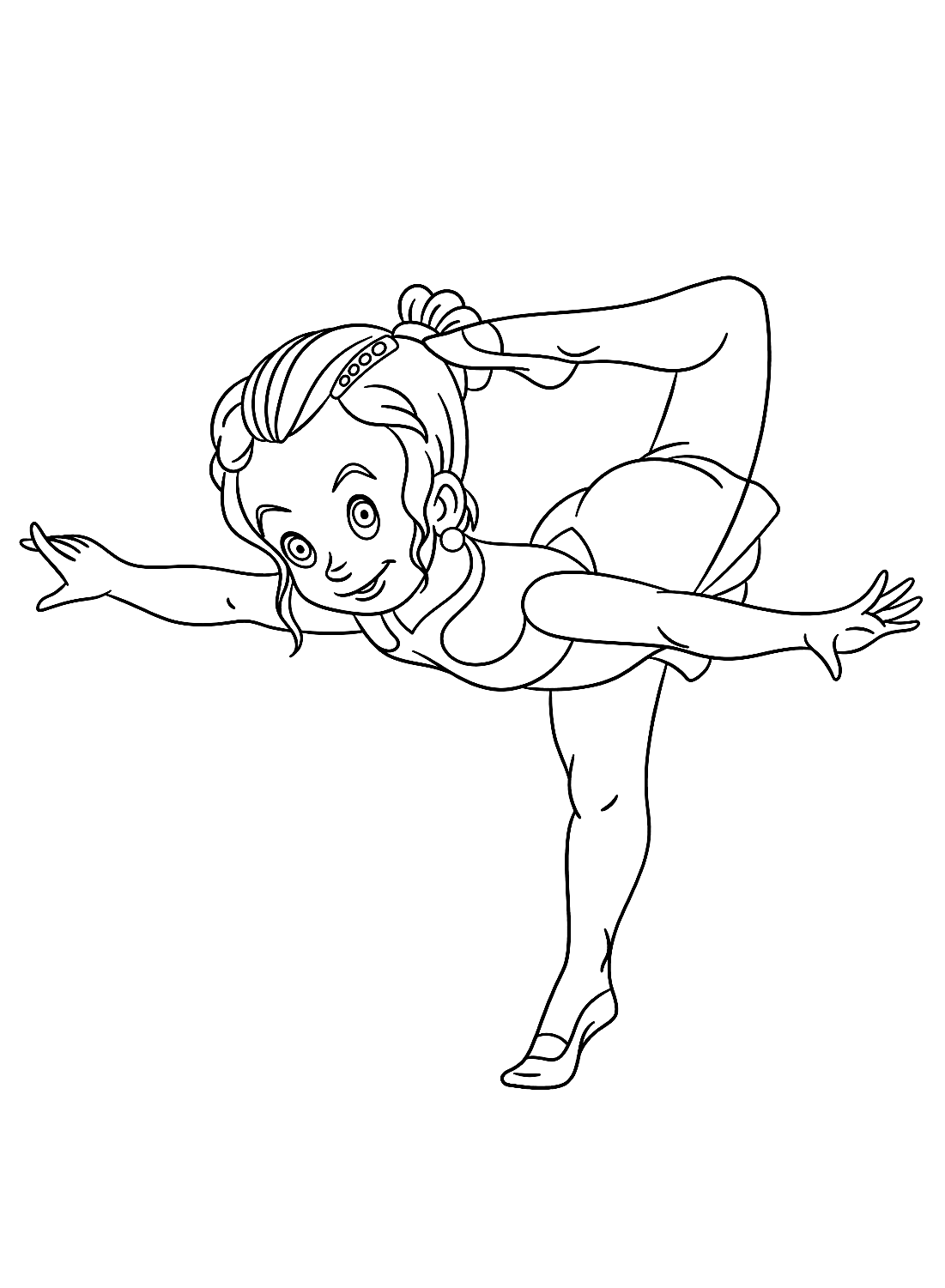 Coloring Ballerina Coloring Page