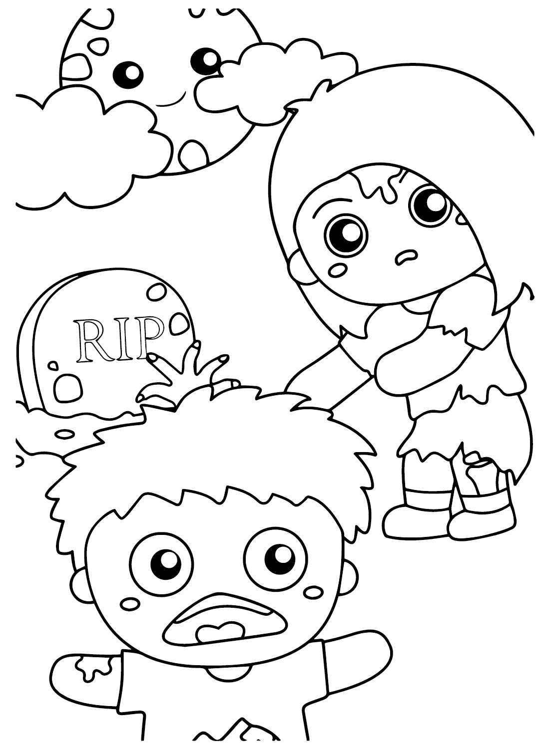 Coloring Page Halloween Costume Free from Halloween Costume