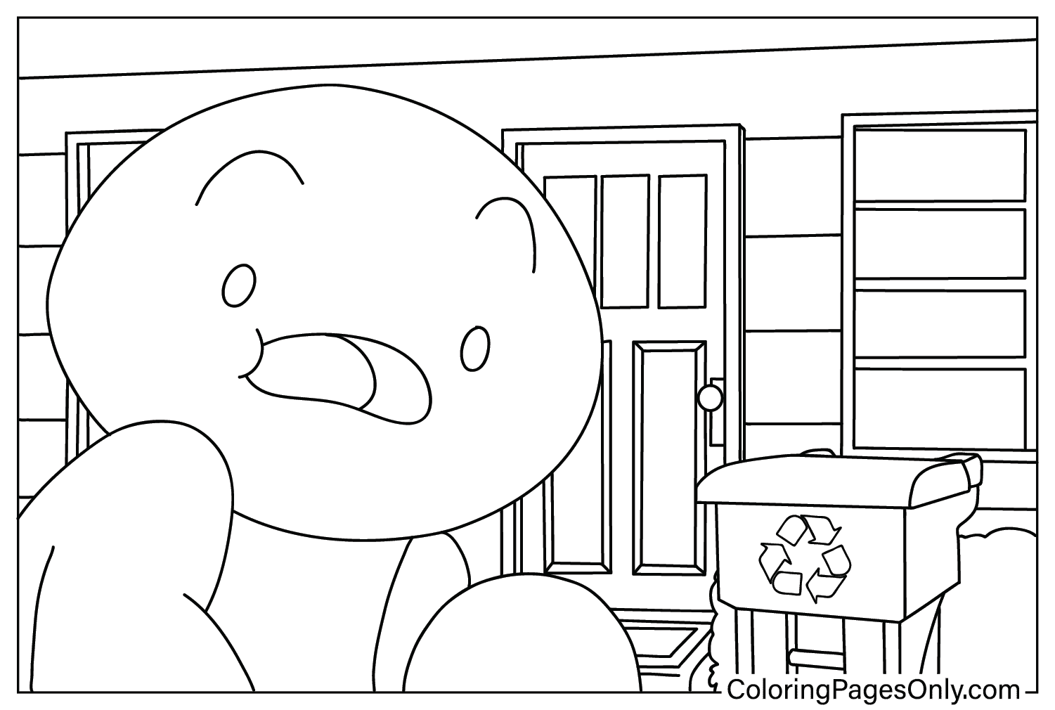 Coloring Page TheOdd1sOut from TheOdd1sOut