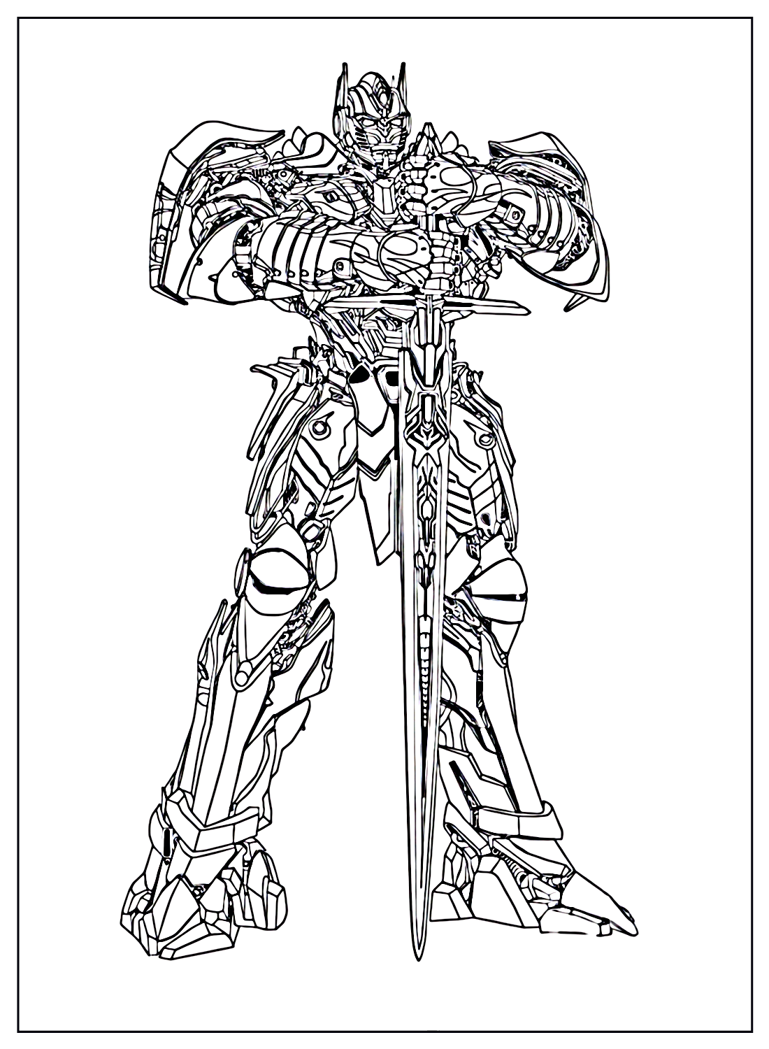 Coloring Page Transformers Age Of Extinction from Transformers: Age Of Extinction