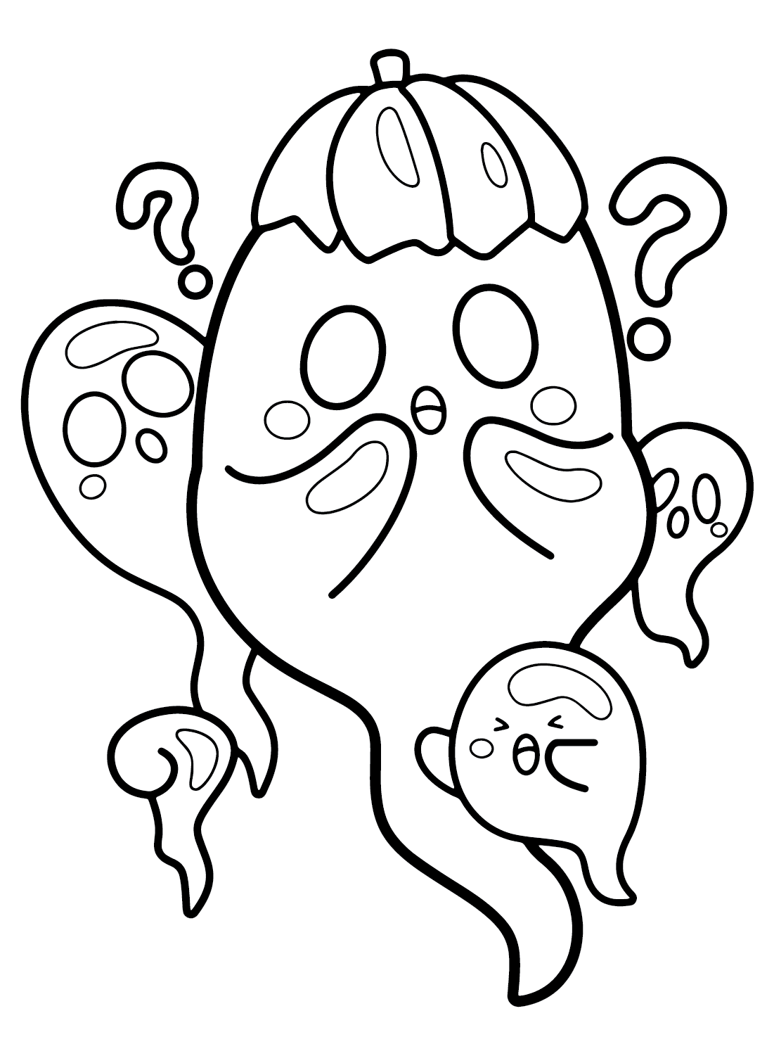 Coloring Pages Halloween Ghost