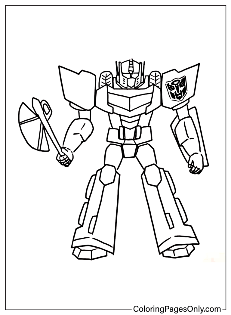 25 Free Printable Optimus Prime Coloring Pages