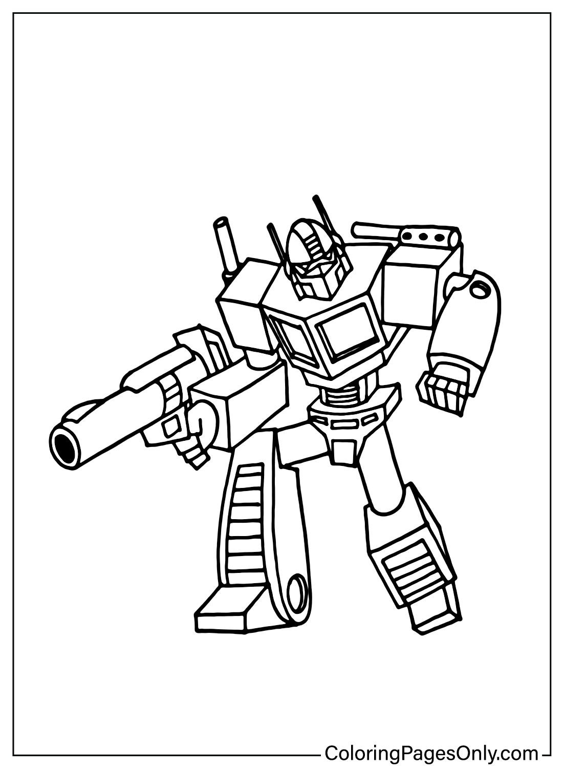 25 Free Printable Optimus Prime Coloring Pages