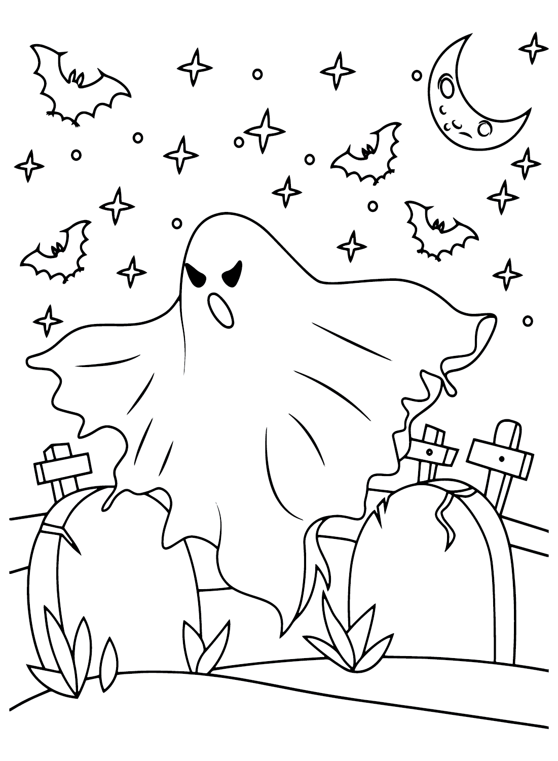Coloring Pages of Ghost Halloween
