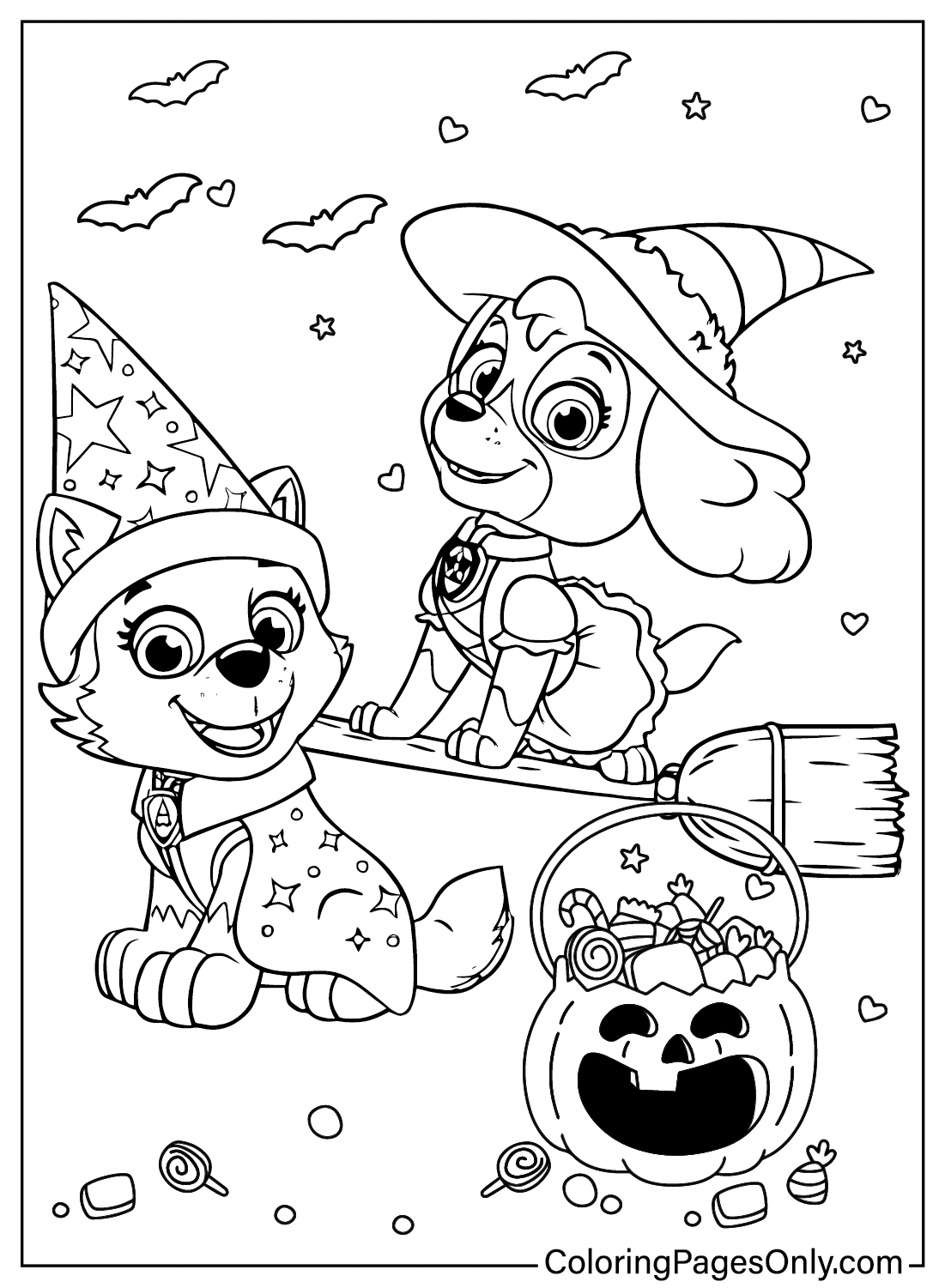 Kleurplaat Paw Patrol Halloween Gratis Kleurplaten Om Te Printen
