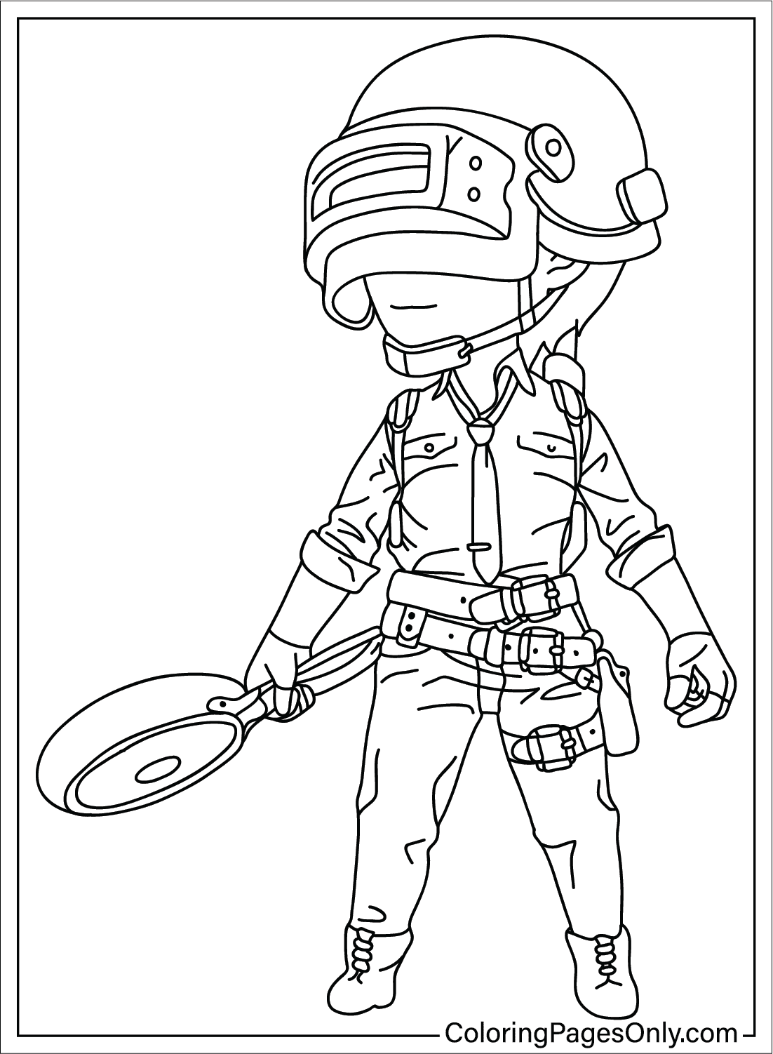 Coloring Sheet Pubg from PUBG