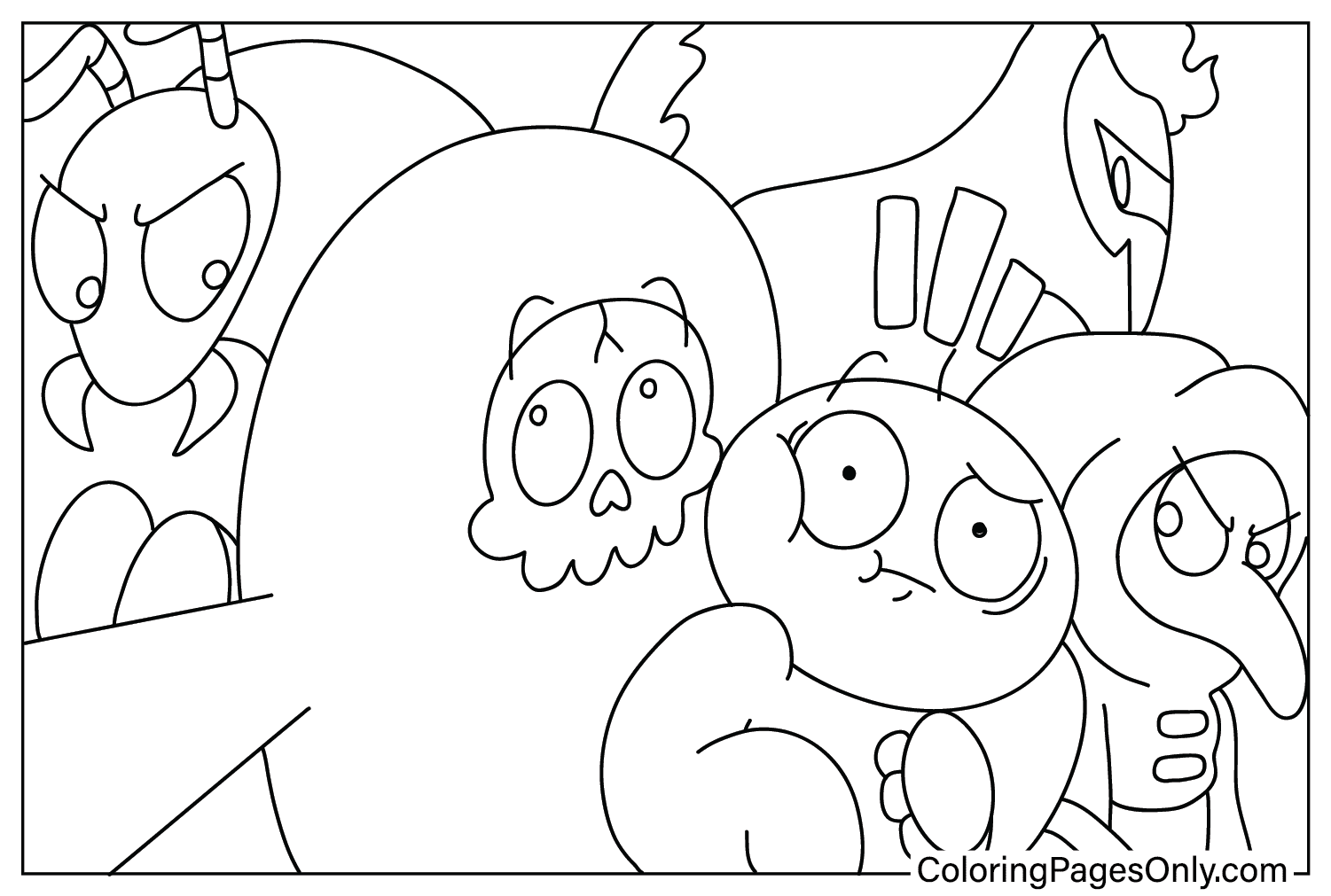 Coloring Sheet TheOdd1sOut from TheOdd1sOut