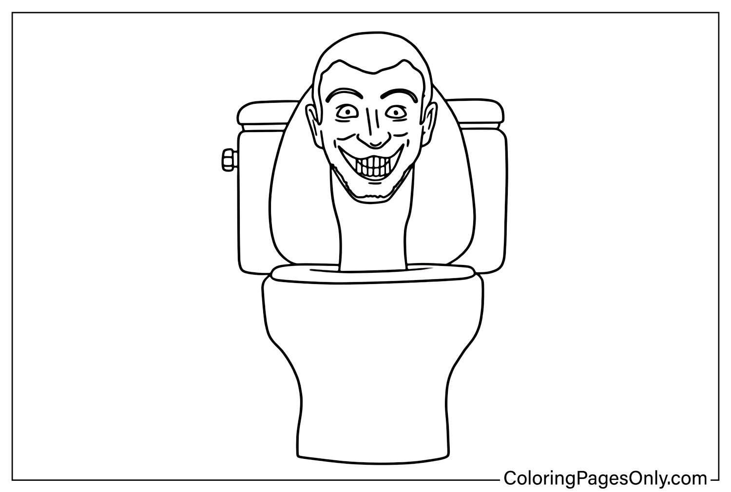 Feuilles à colorier Toilettes Skibidi gratuites de Toilettes Skibidi