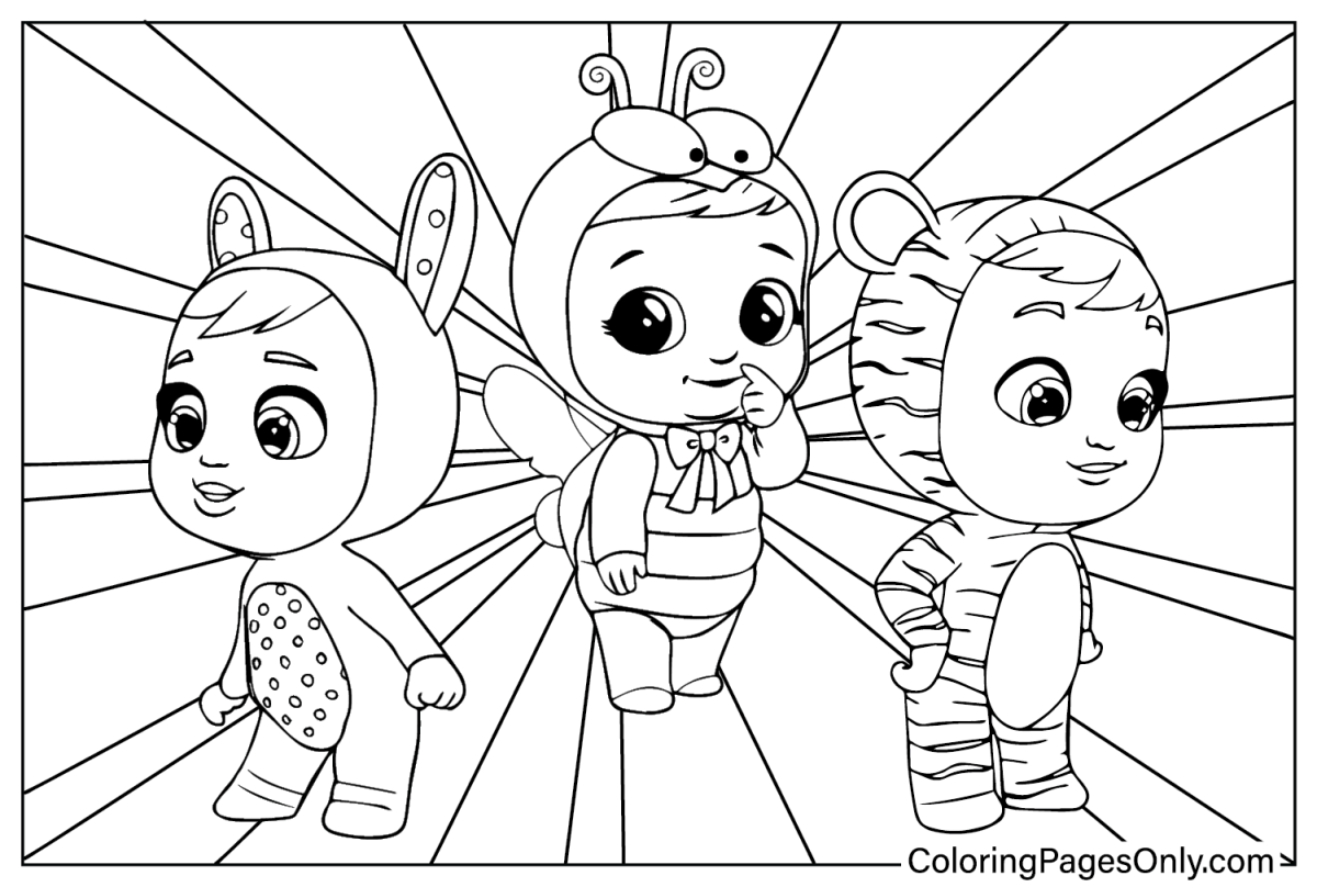 Cry Babies Coloring Pages - Free Printable Coloring Pages