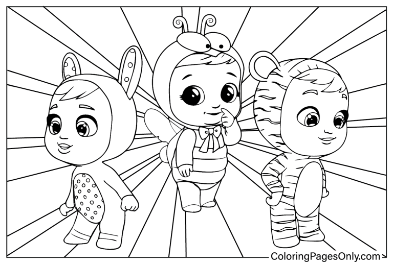 22 Free Printable Cry Babies Coloring Pages