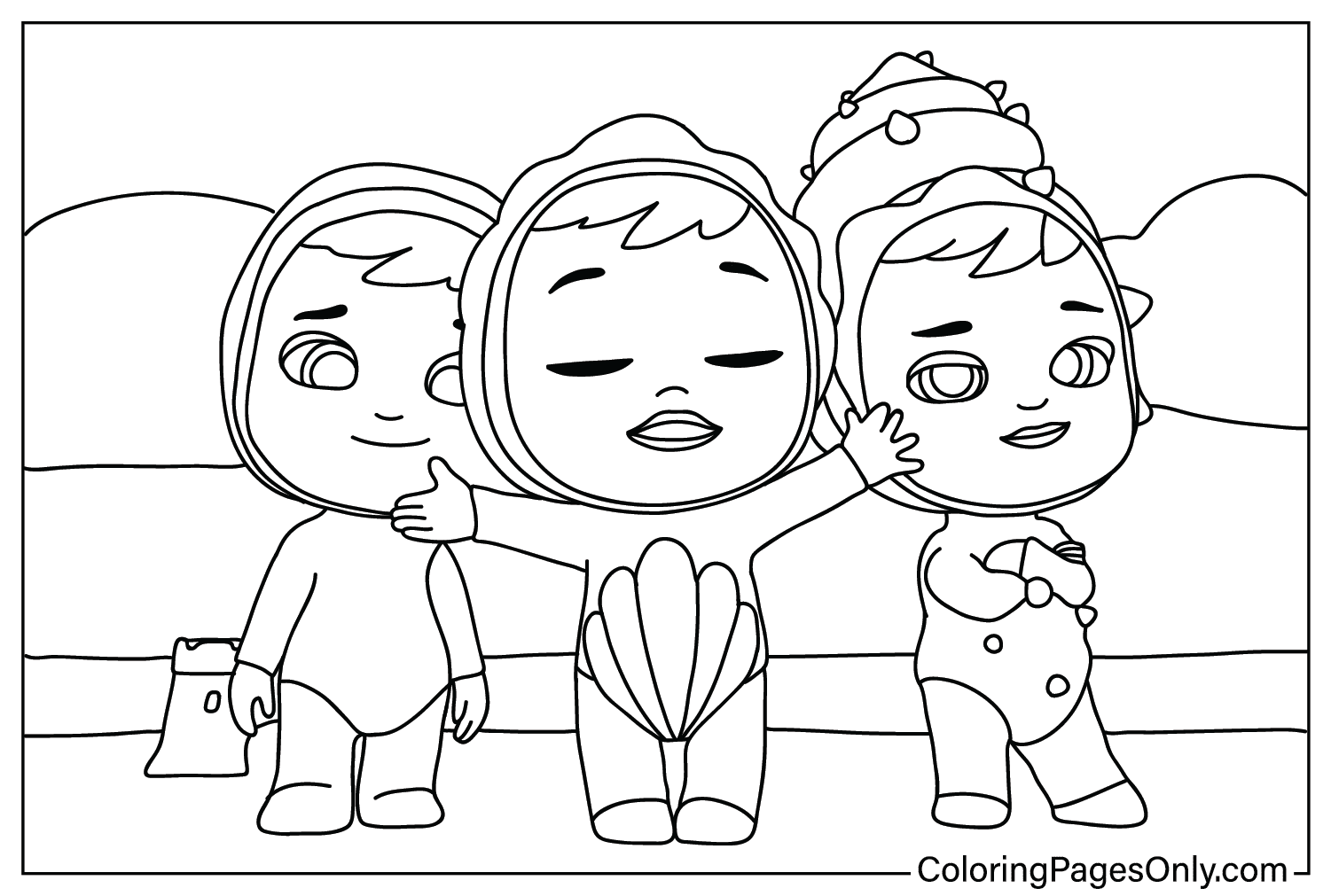 Cry Babies Coloring Book from Cry Babies