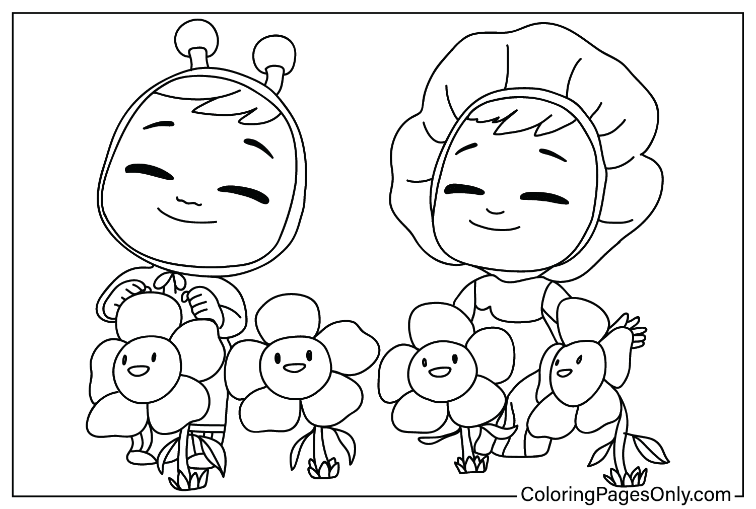 Cry Babies Coloring Page PNG from Cry Babies