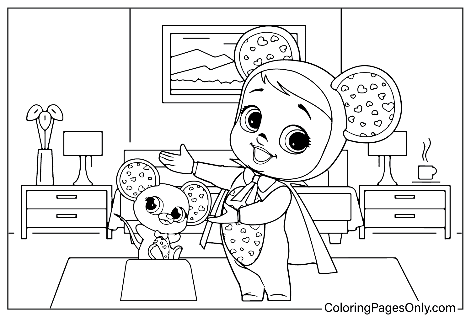Cry Babies Coloring Page from Cry Babies