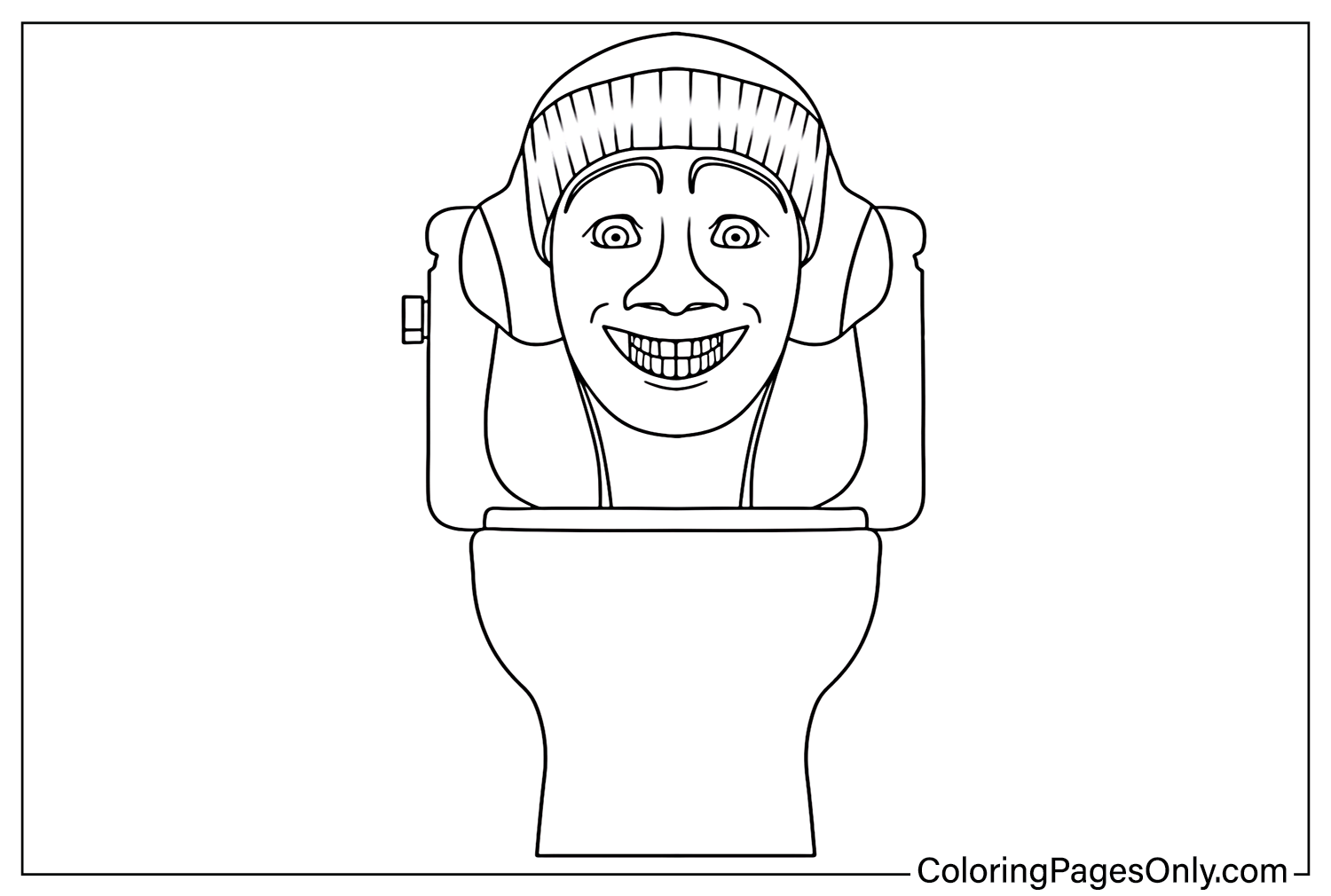 DJ Skibidi Toilet Coloring Pages - Free Printable Coloring Pages