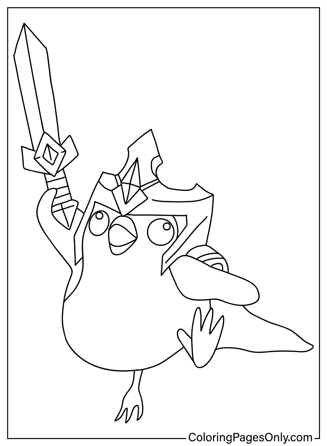 Featherknight Teamfight Tactics Coloring Page from Teamfight Tactics