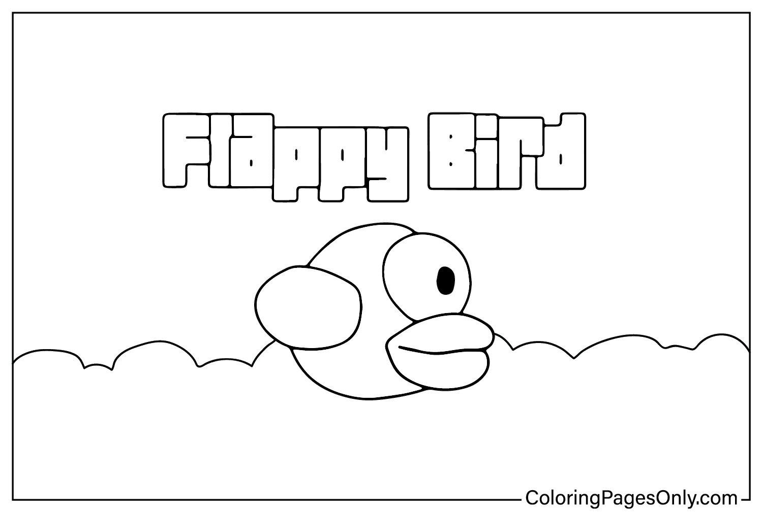 Flappy Bird Coloring from Flappy Bird