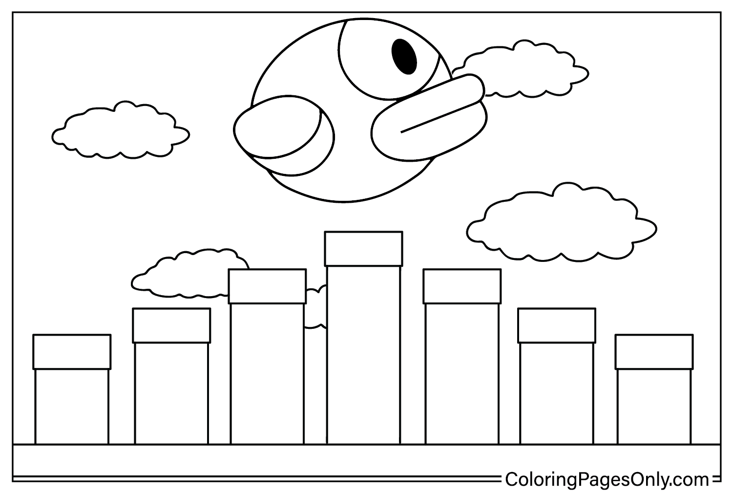 Flappy Bird Images to Color from Flappy Bird