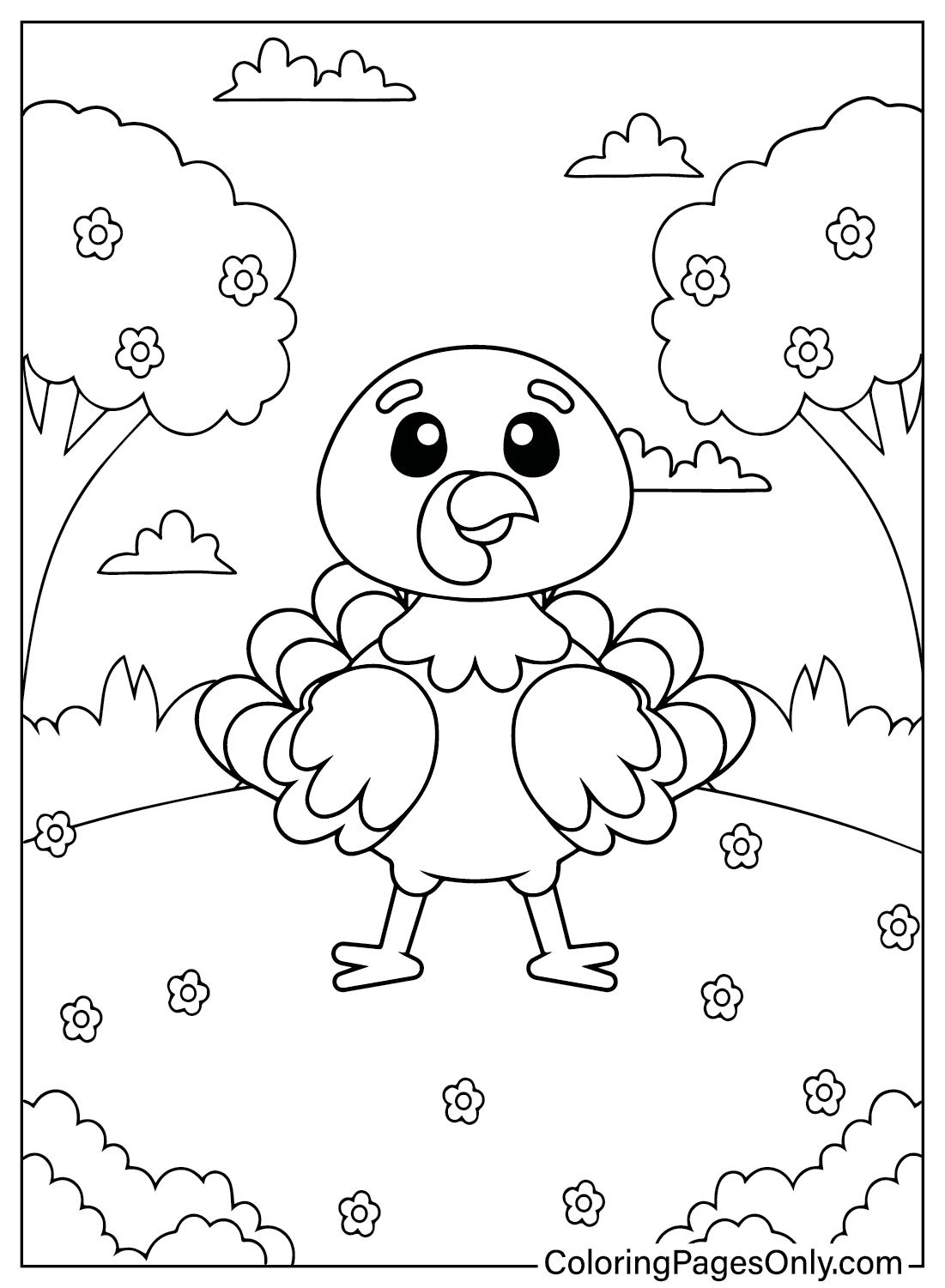 Free Coloring Pages of Turkey from Turkey