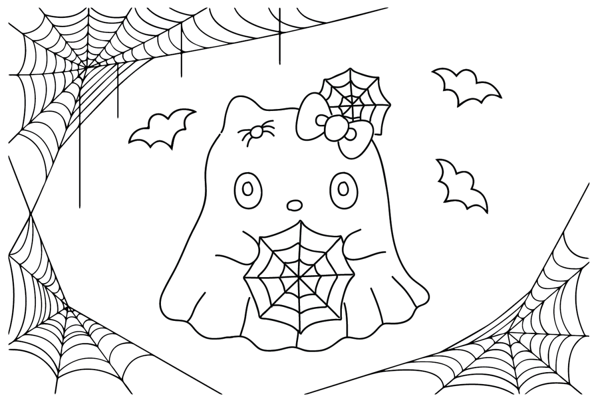 10 Spooktacular Halloween Hello Kitty Coloring Sheets for a Hauntingly Fun Holiday