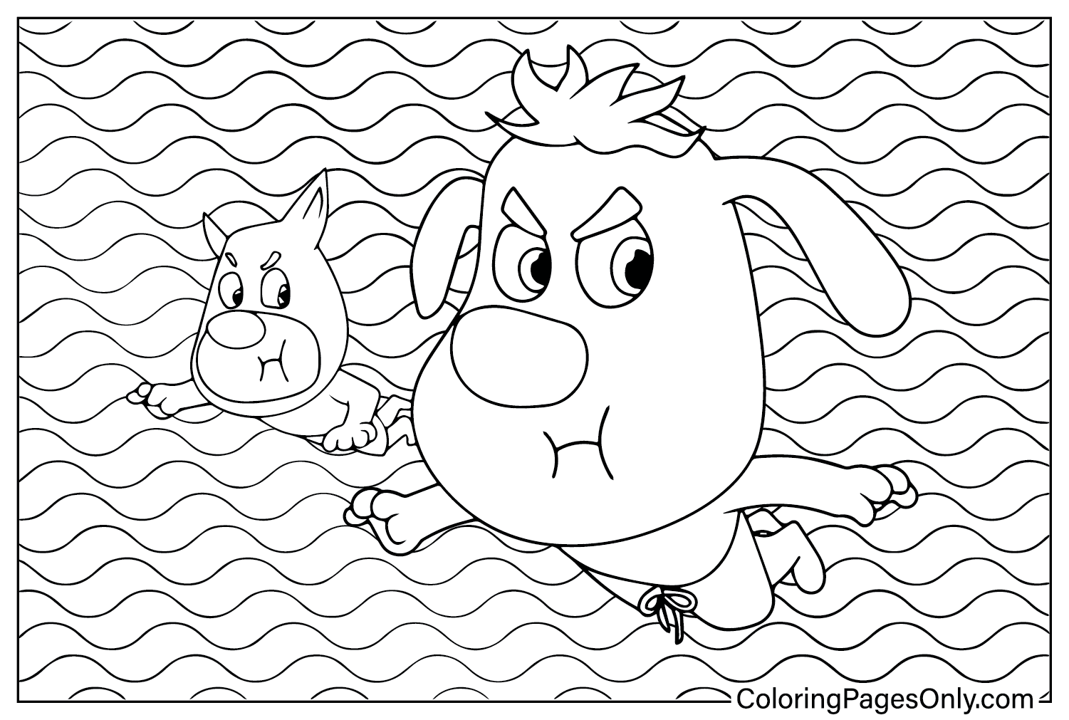 Free Safety Sheriff Labrador Coloring Page from Safety Sheriff Labrador