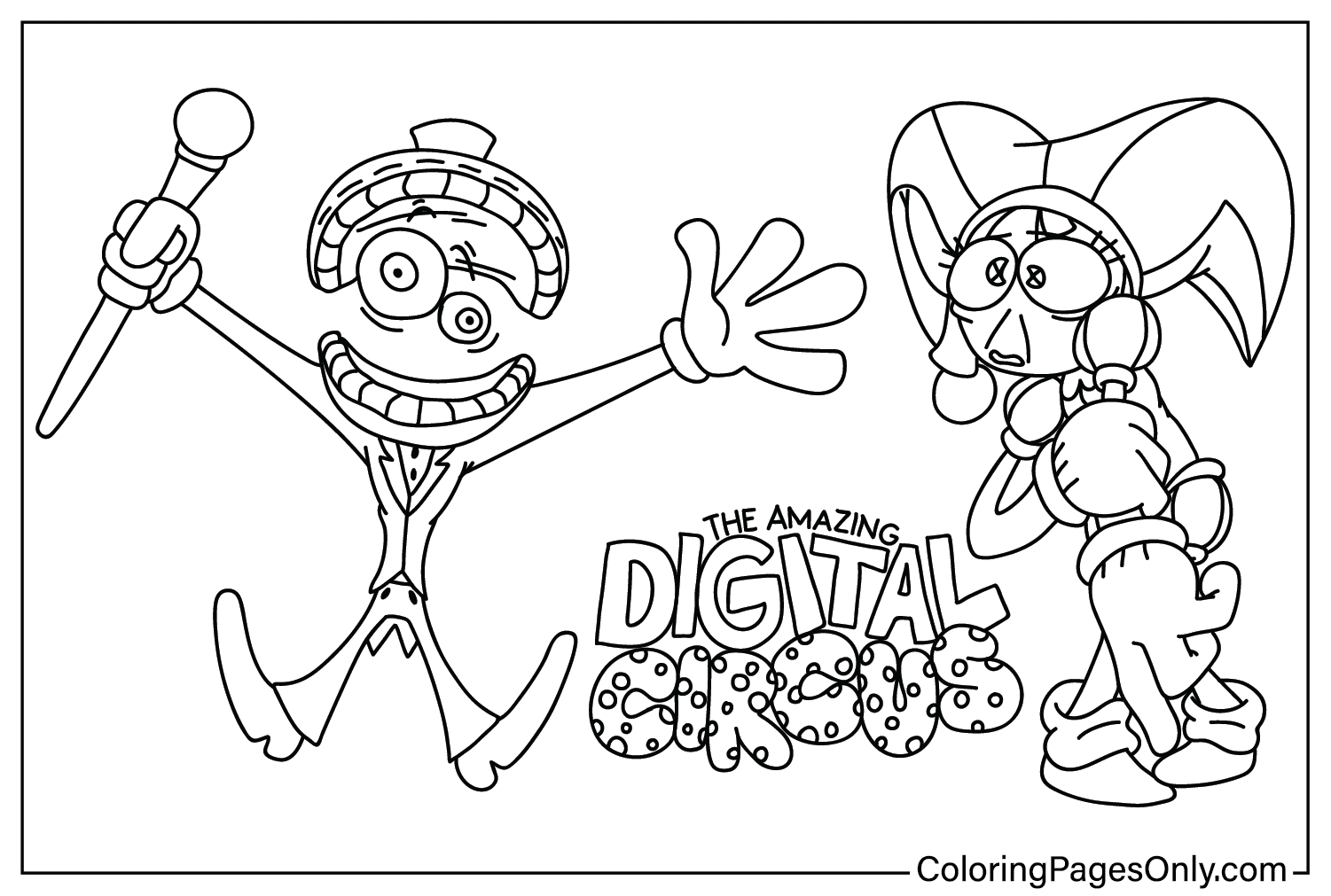 Coloring Pictures Of The Amazing Digital Circus