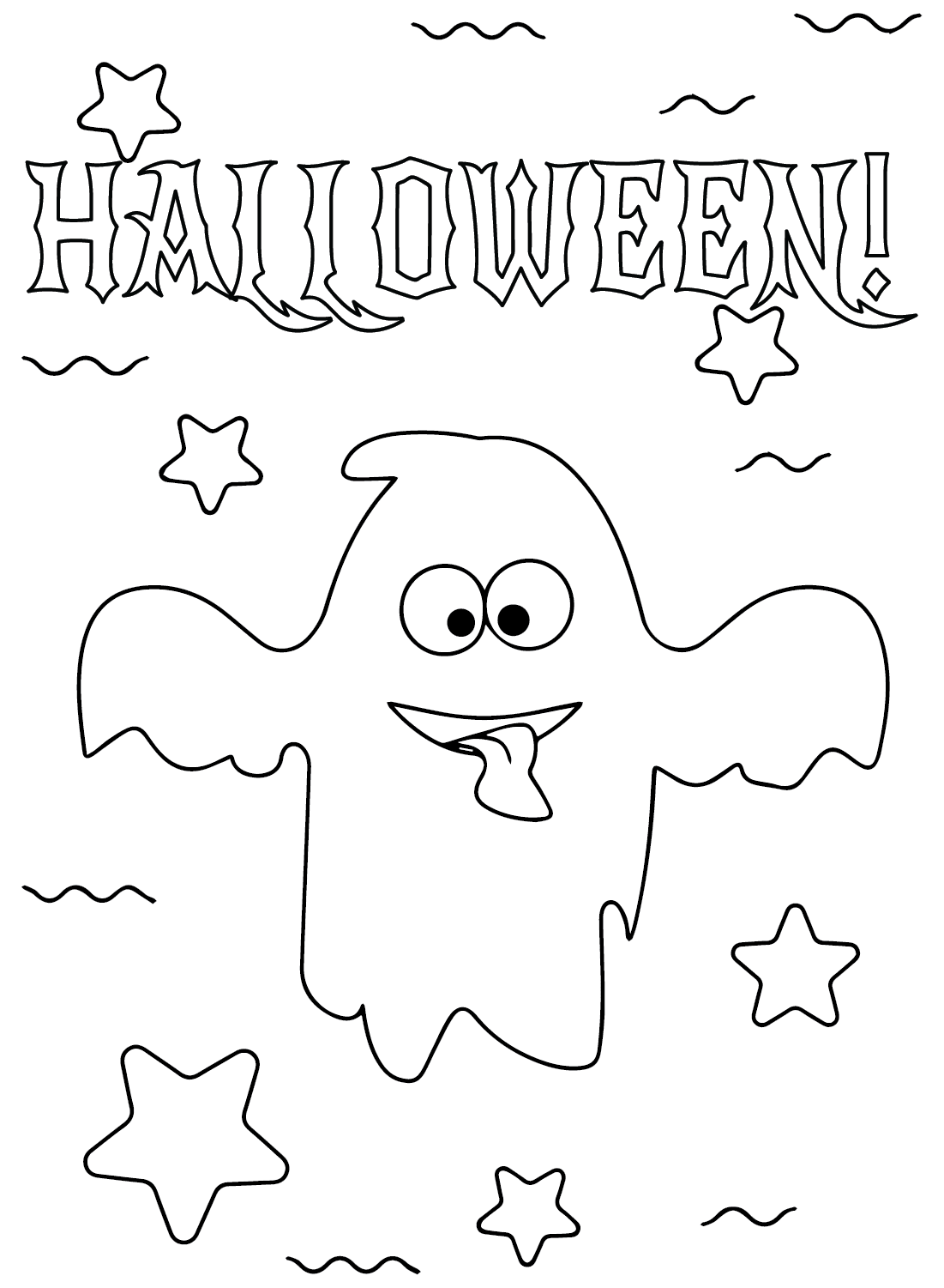 Ghost Coloring Pages Printable - Free Printable Coloring Pages