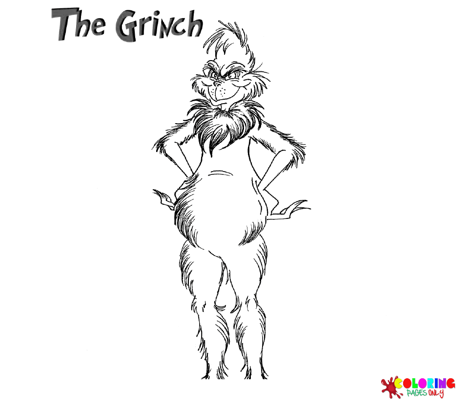 Grinch-Malvorlagen – Kostenlose Malvorlagen zum Ausdrucken