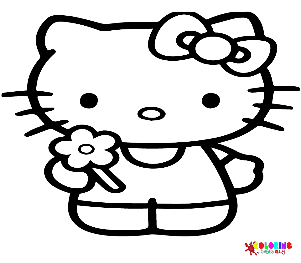 Hello Kitty Plane Coloring Pages - Free Printable Coloring Pages