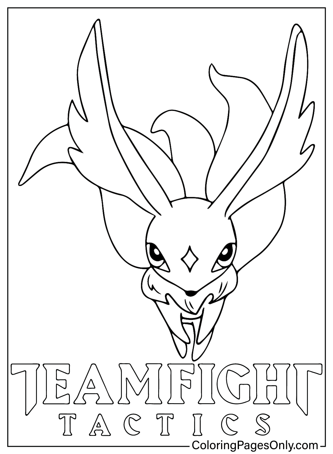 Hushtail Teamfight Tactics Coloring Page from Teamfight Tactics