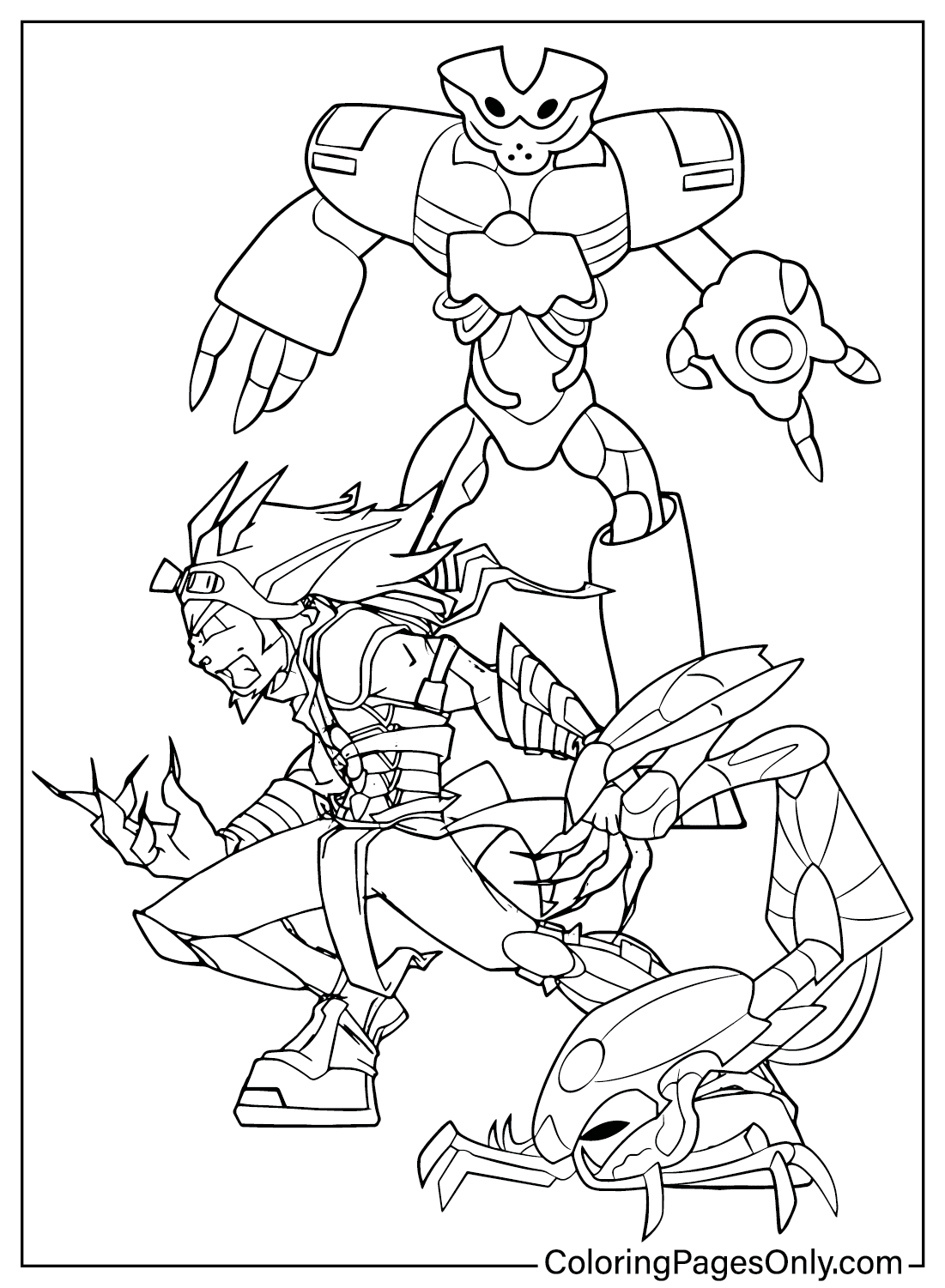 Jak and Daxter Coloring Page for Adults from Jak and Daxter