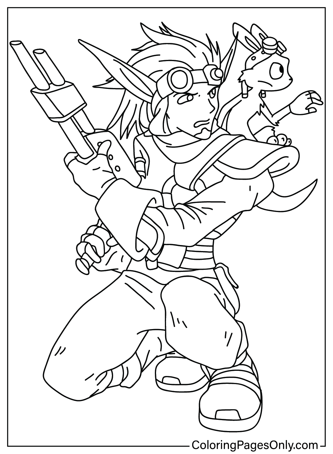 Jak and Daxter to Color from Jak and Daxter