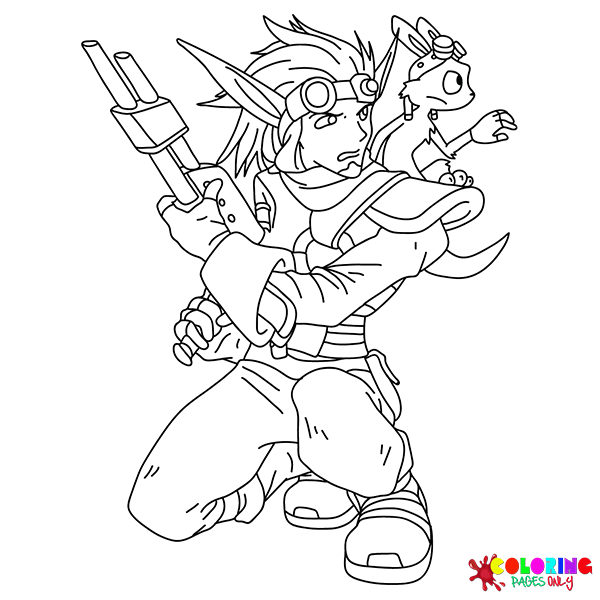 Dibujos para colorear de Jak y Daxter